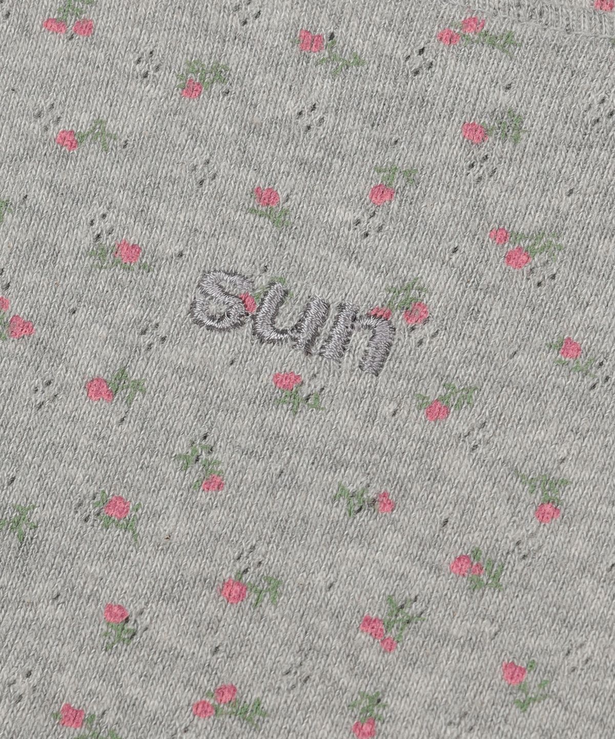 선데이후르츠마켓(SUNDAY FRUIT MARKET) W) SUN FLOWER LS TEE GRAY