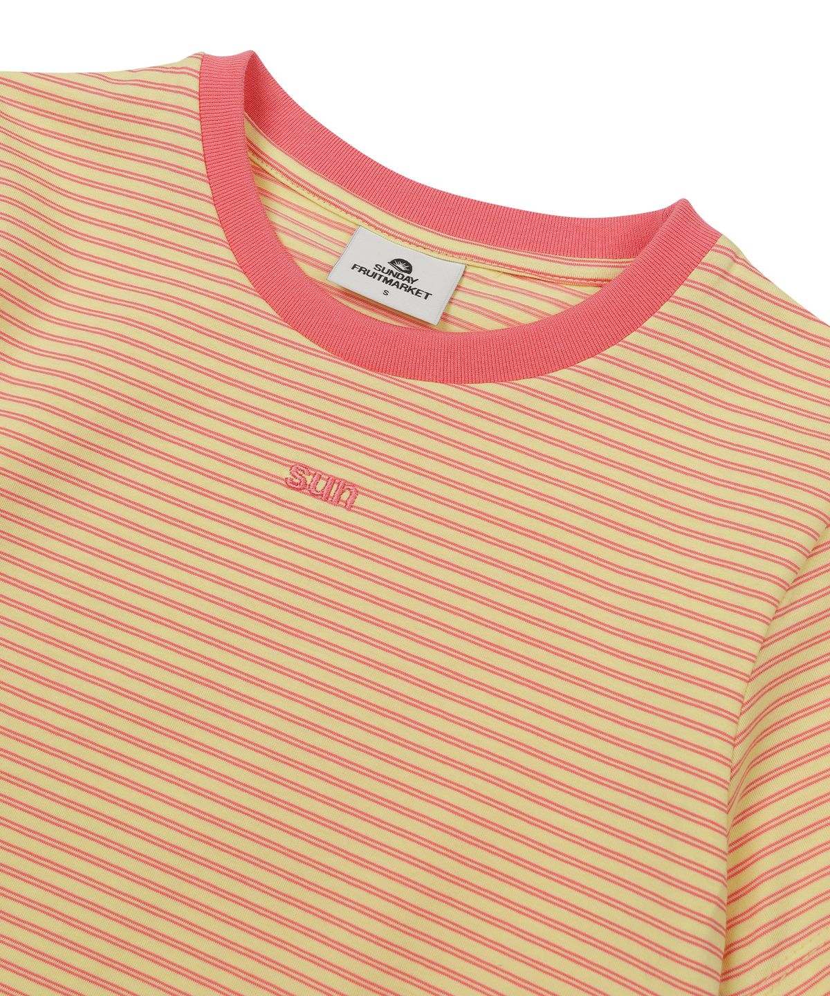 선데이후르츠마켓(SUNDAY FRUIT MARKET) W) MINI SUN STRIPE TEE LEMON
