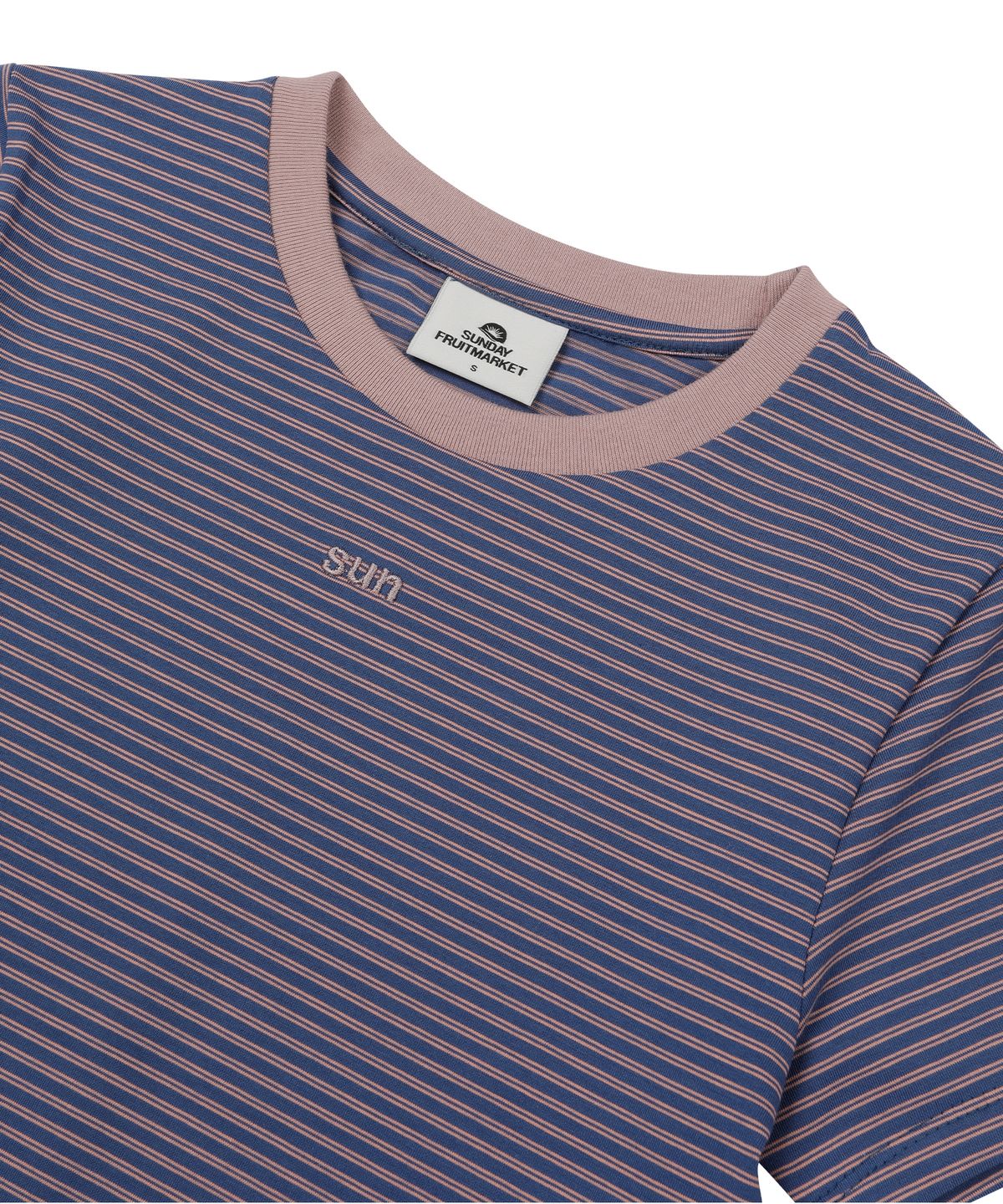 선데이후르츠마켓(SUNDAY FRUIT MARKET) W) MINI SUN STRIPE TEE NAVY