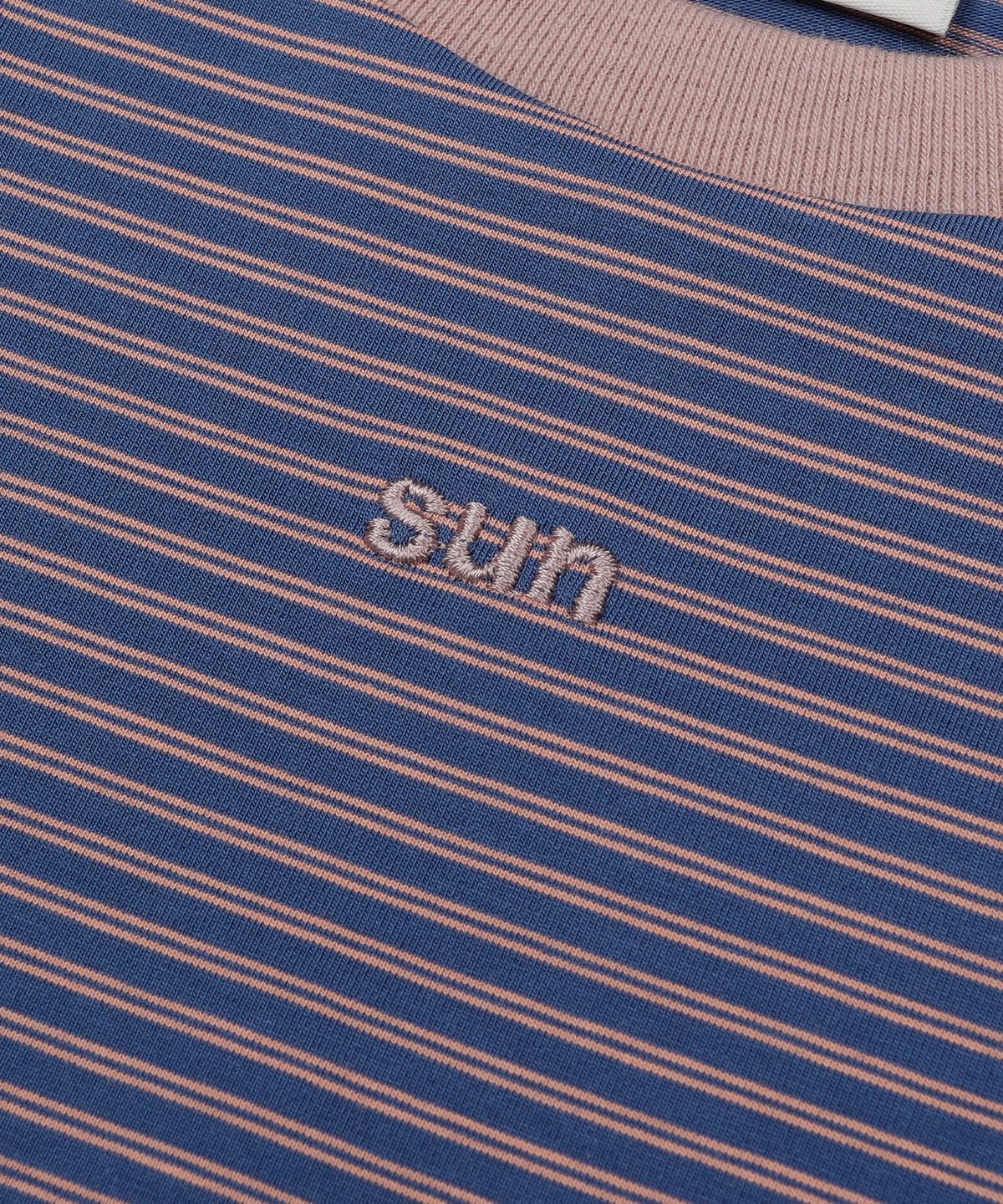선데이후르츠마켓(SUNDAY FRUIT MARKET) W) MINI SUN STRIPE TEE NAVY