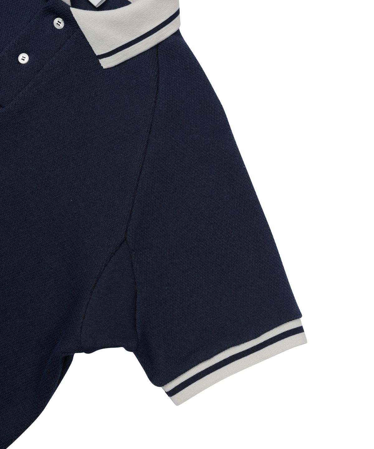 선데이후르츠마켓(SUNDAY FRUIT MARKET) W) CHERRY WAFFLE COLLAR TEE NAVY