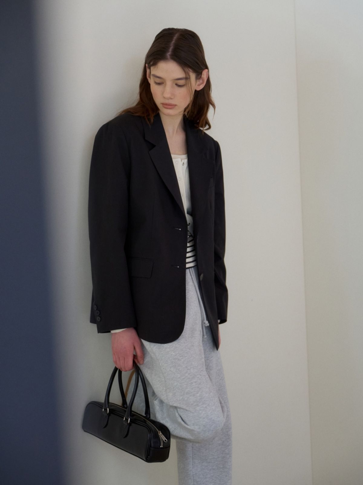 어나우트(UNNOUT) DAILY COTTON JACKET BLACK