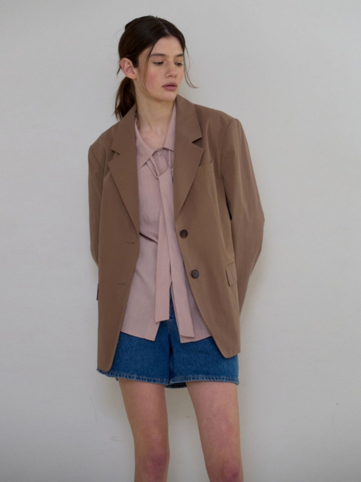 어나우트(UNNOUT) DAILY COTTON JACKET BROWN