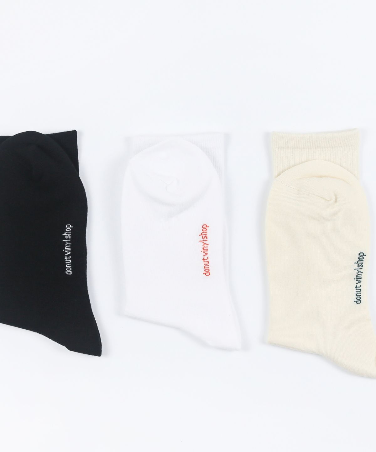 도넛바이닐샵(DONUTVINYLSHOP) plain socks (12colors)