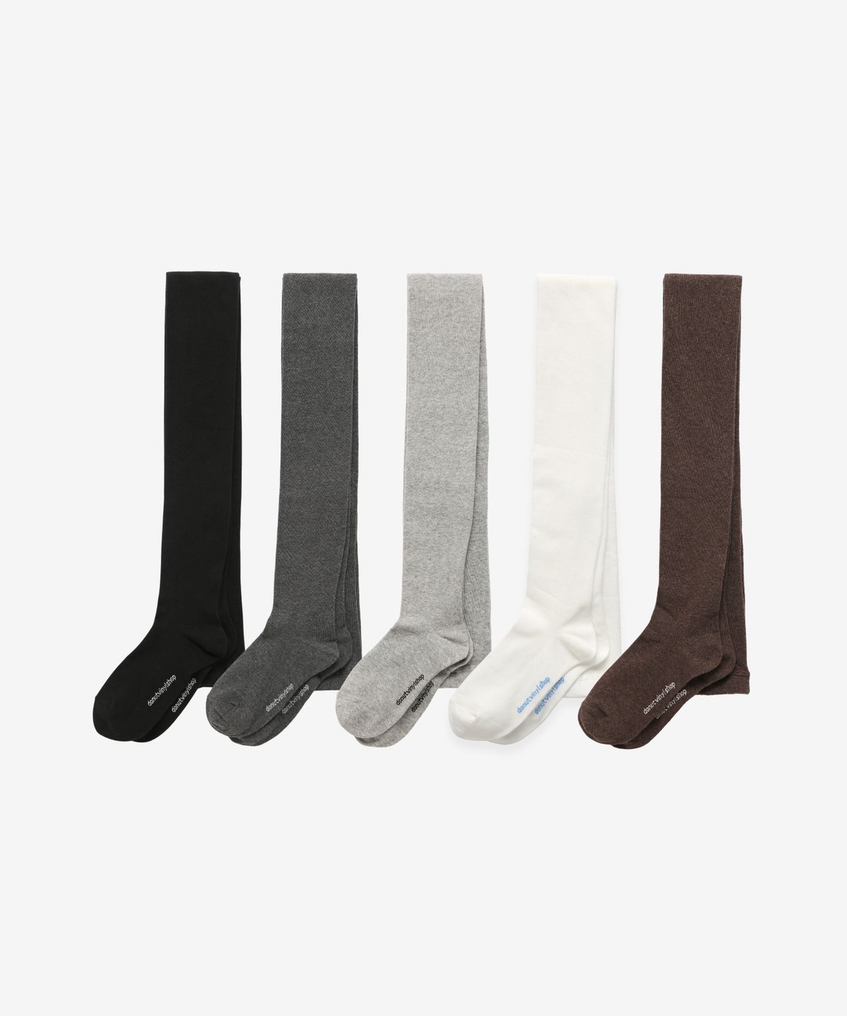 도넛바이닐샵(DONUTVINYLSHOP) plain cotton tights (5colors)