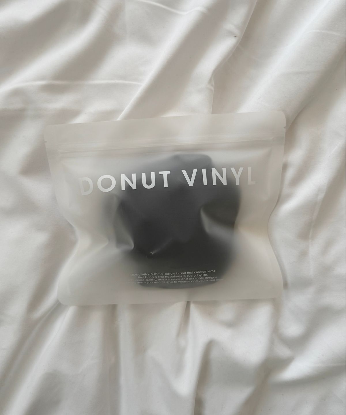 도넛바이닐샵(DONUTVINYLSHOP) pattern scrunchie (3colors)