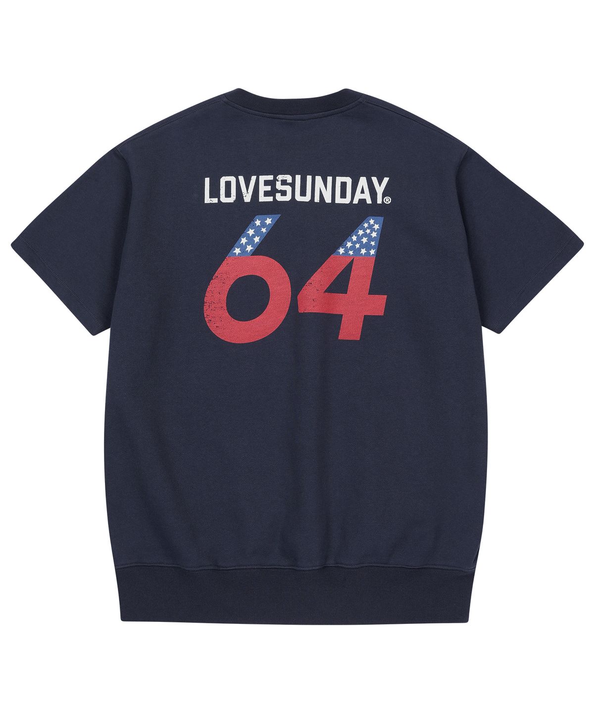 선데이후르츠마켓(SUNDAY FRUIT MARKET) FLAG HALF ZIP SWEATSHIRT NAVY