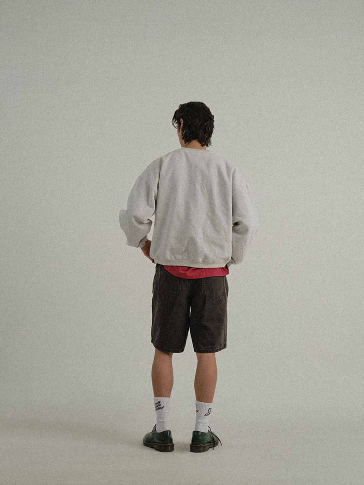 선데이후르츠마켓(SUNDAY FRUIT MARKET) OPEN SUN CREW GRAY