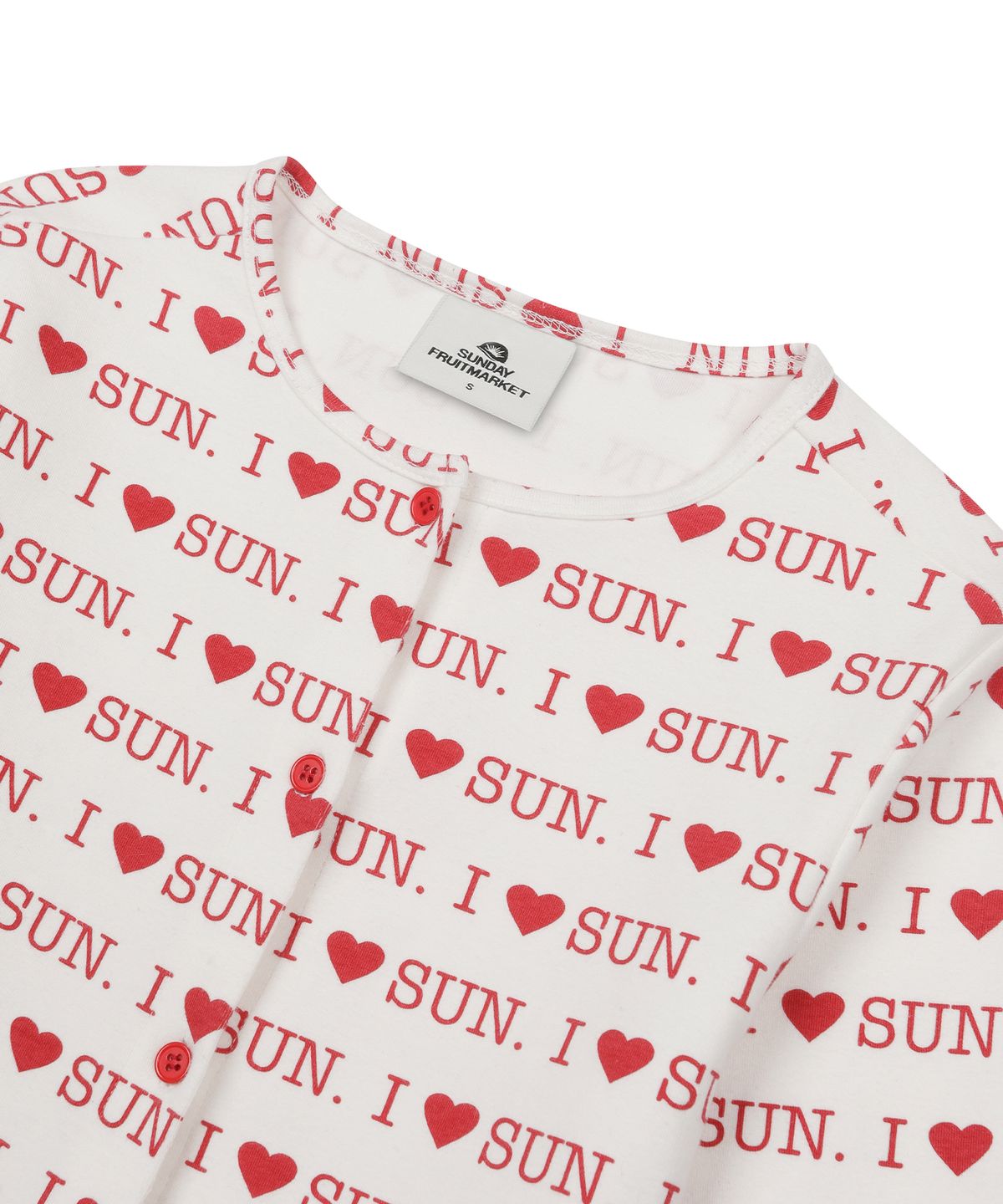 선데이후르츠마켓(SUNDAY FRUIT MARKET) W) I LOVE SUN CARDIGAN IVORY