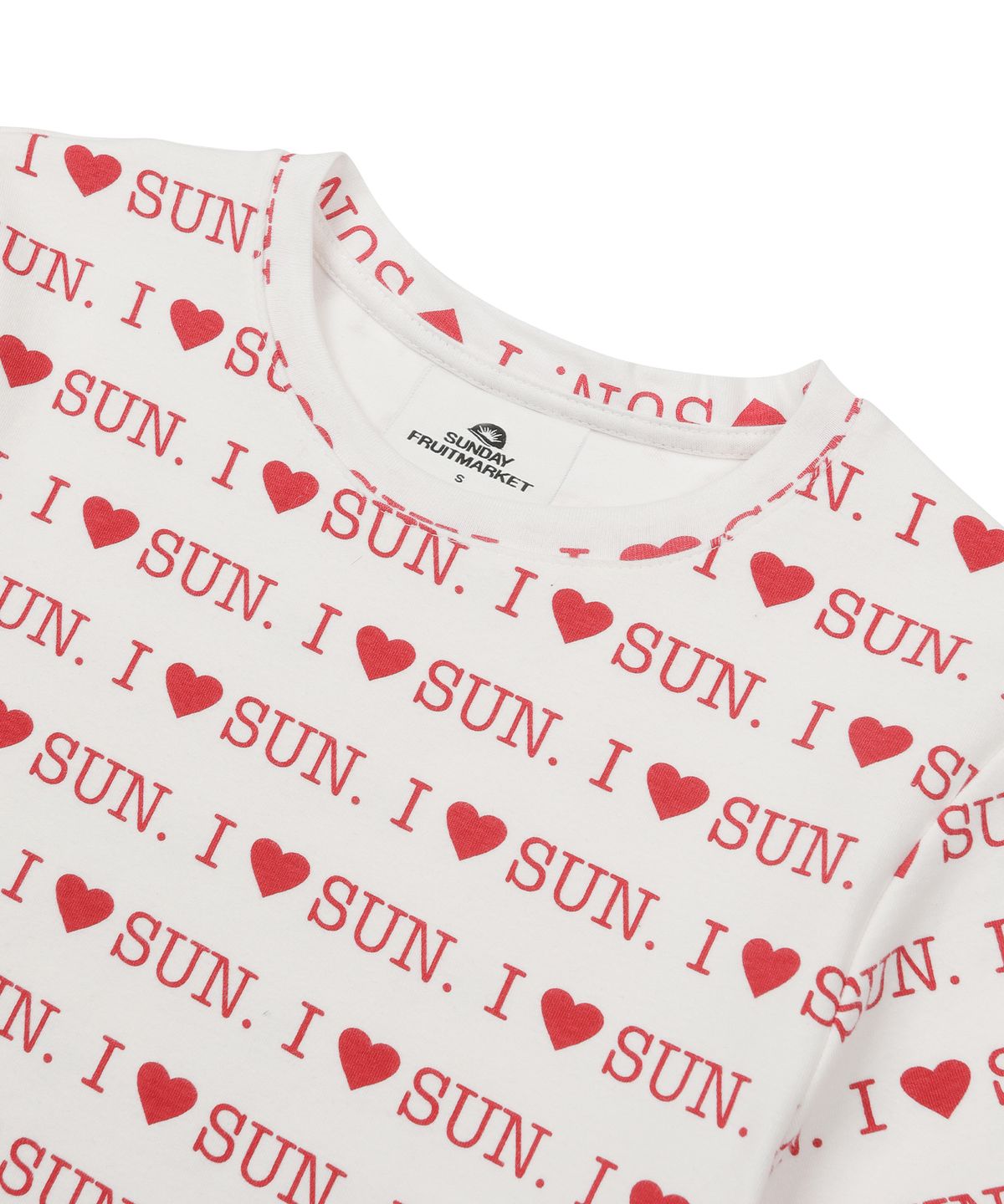 선데이후르츠마켓(SUNDAY FRUIT MARKET) W) I LOVE SUN TEE IVORY