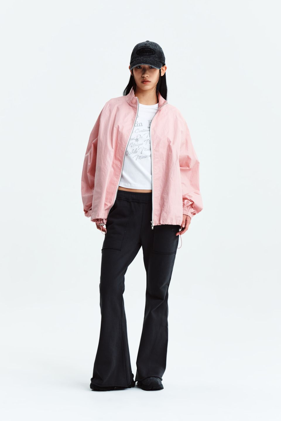 MUSINSA | MATIN KIM MATIN KIM LOGO COATING JUMPER IN PINK