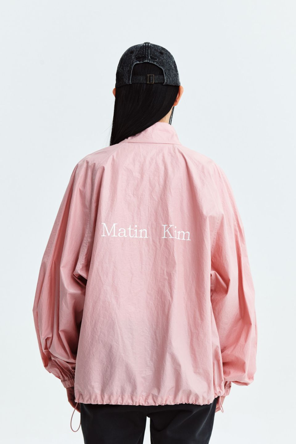 MUSINSA | MATIN KIM MATIN KIM LOGO COATING JUMPER IN PINK