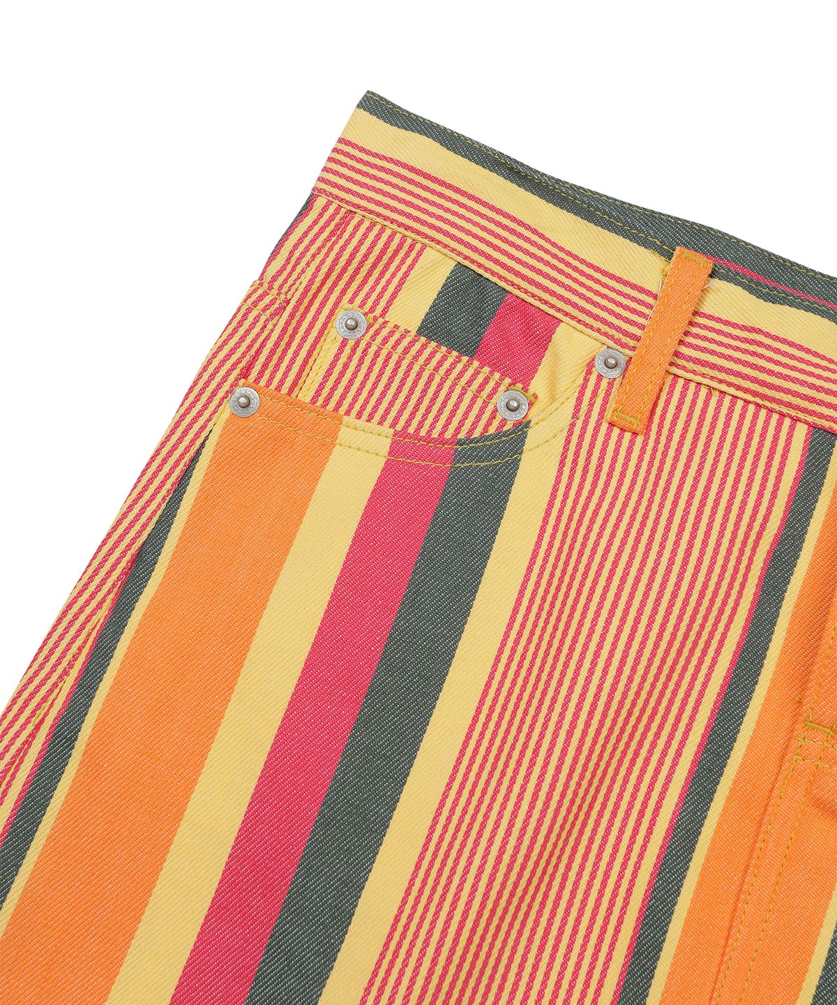선데이후르츠마켓(SUNDAY FRUIT MARKET) W) FRUIT STRIPE SKIRT ORANGE