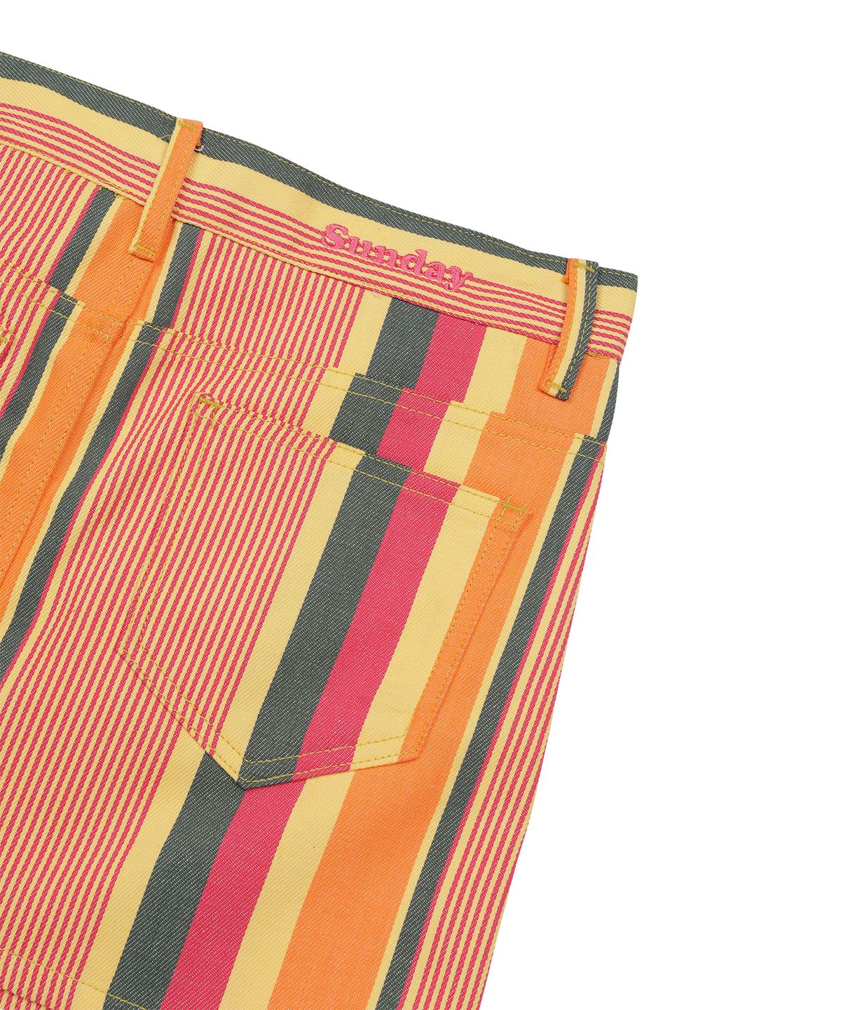 선데이후르츠마켓(SUNDAY FRUIT MARKET) W) FRUIT STRIPE SKIRT ORANGE