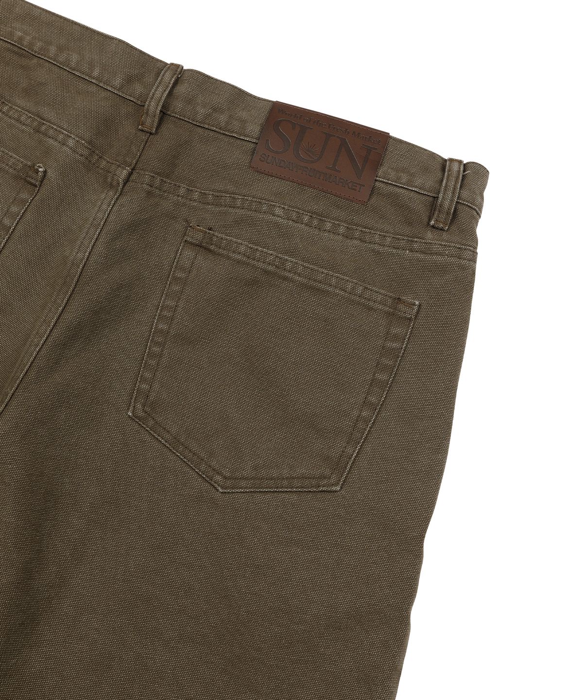 선데이후르츠마켓(SUNDAY FRUIT MARKET) W) SUNDAY WASHED SHORT KHAKI