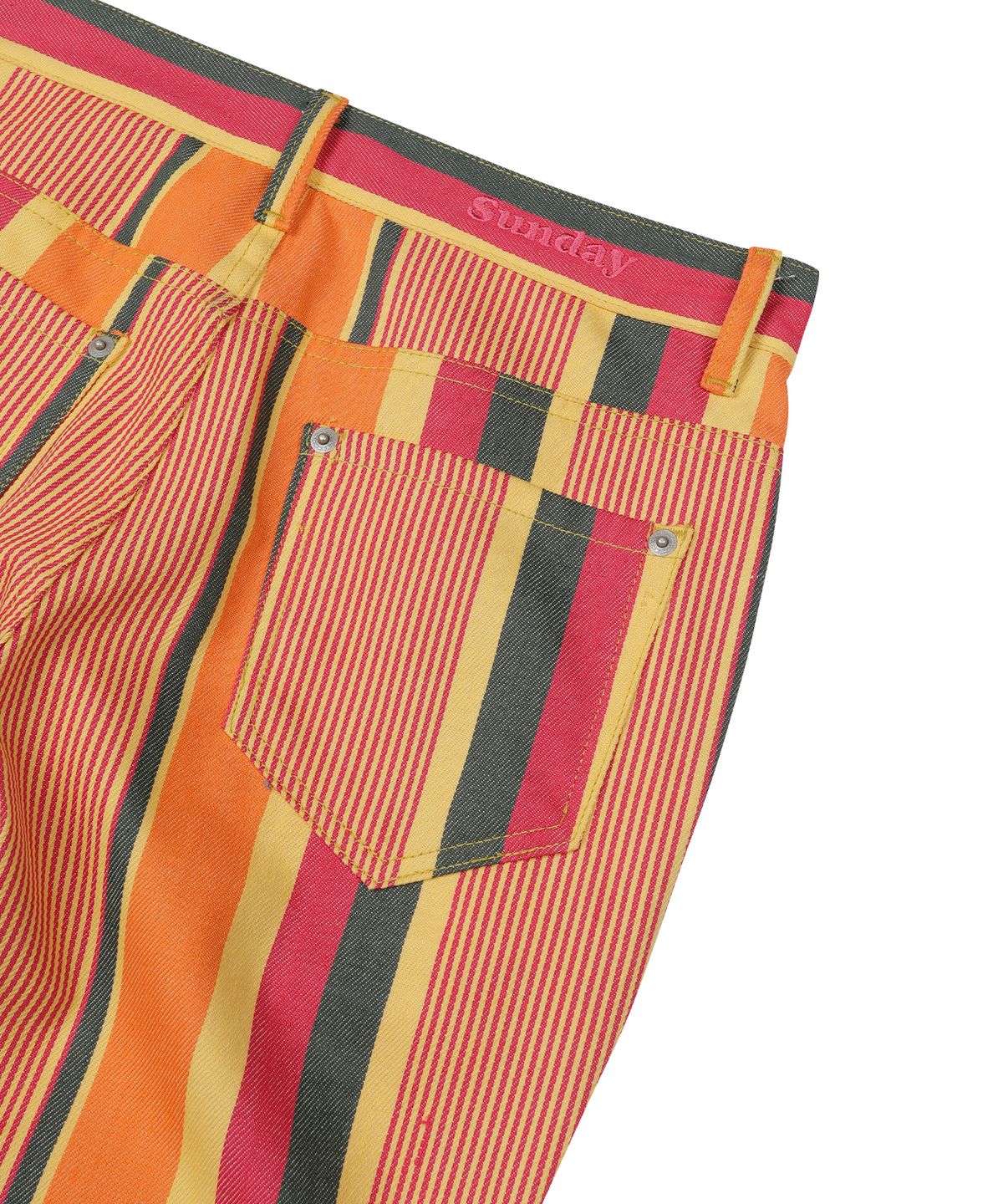선데이후르츠마켓(SUNDAY FRUIT MARKET) W) FRUIT STRIPE PANT ORANGE