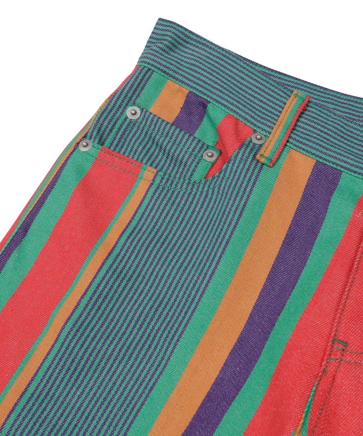 선데이후르츠마켓(SUNDAY FRUIT MARKET) W) FRUIT STRIPE PANT GREEN