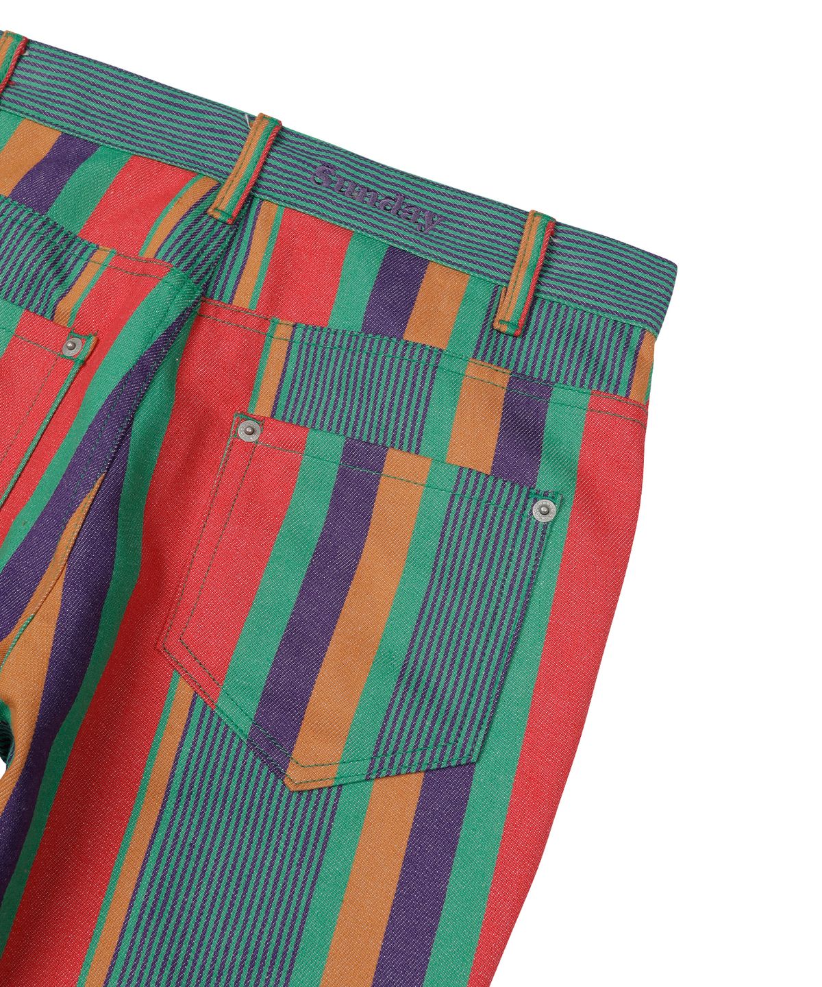 선데이후르츠마켓(SUNDAY FRUIT MARKET) W) FRUIT STRIPE PANT GREEN