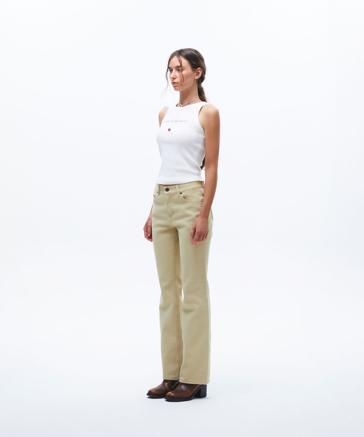 선데이후르츠마켓(SUNDAY FRUIT MARKET) W) BASIC FLARE PANT BEIGE