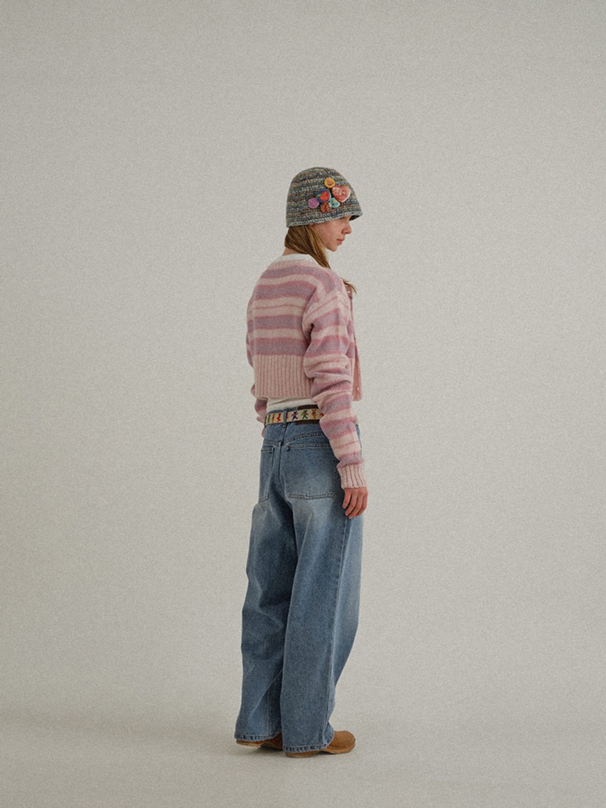 선데이후르츠마켓(SUNDAY FRUIT MARKET) SUNDAY KNIT BUCKET HAT BLUE