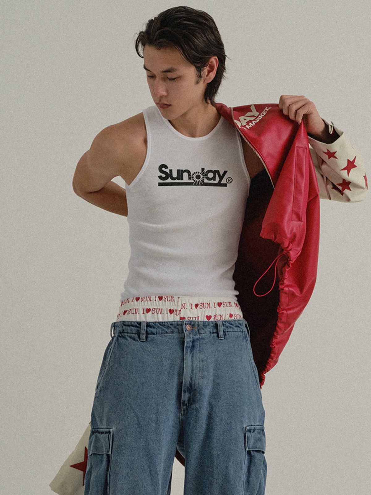 선데이후르츠마켓(SUNDAY FRUIT MARKET) I LOVE SUN TRUNK IVORY