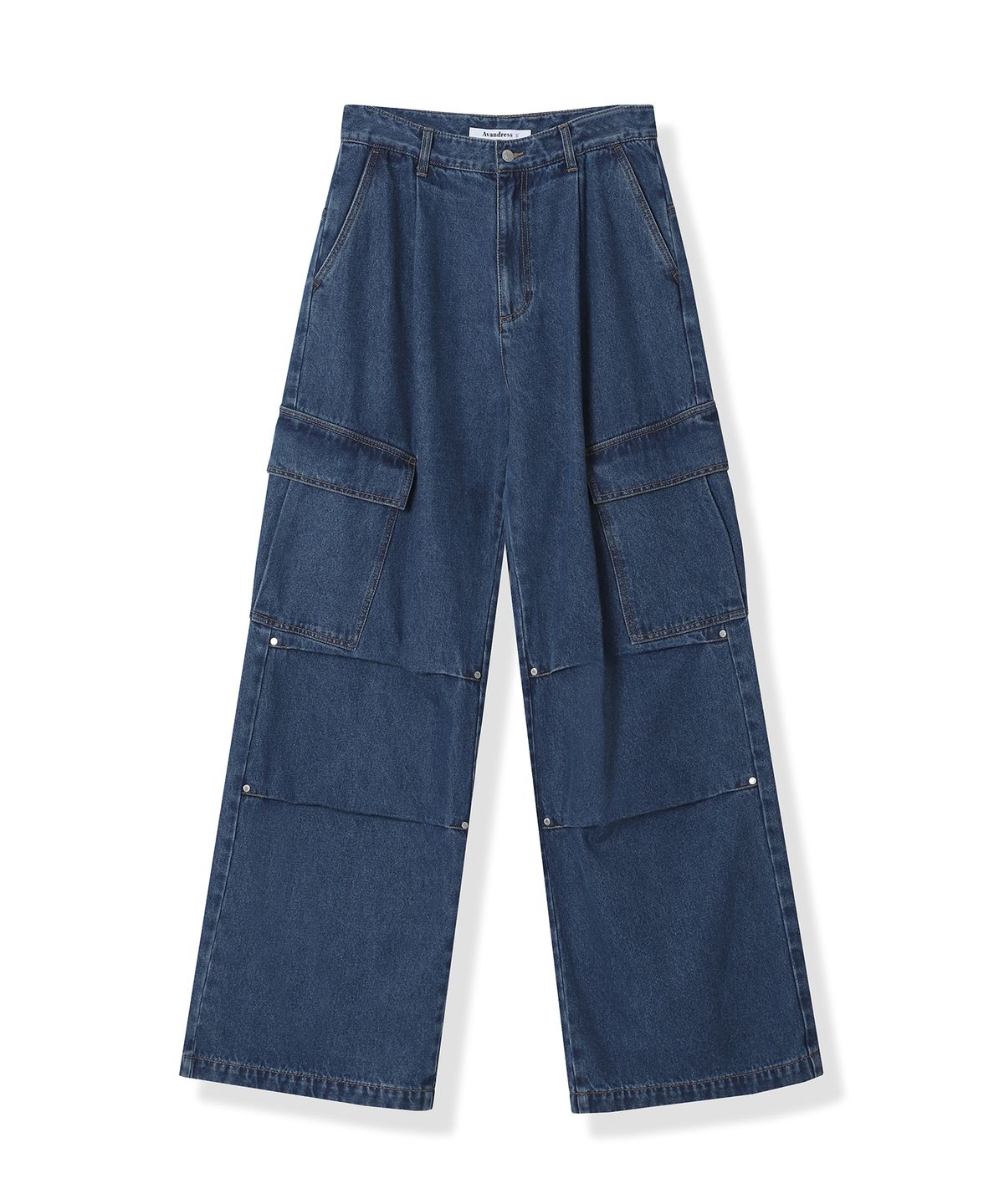 어반드레스(AVANDRESS) Side Big Cargo Pants COTTON BLACK