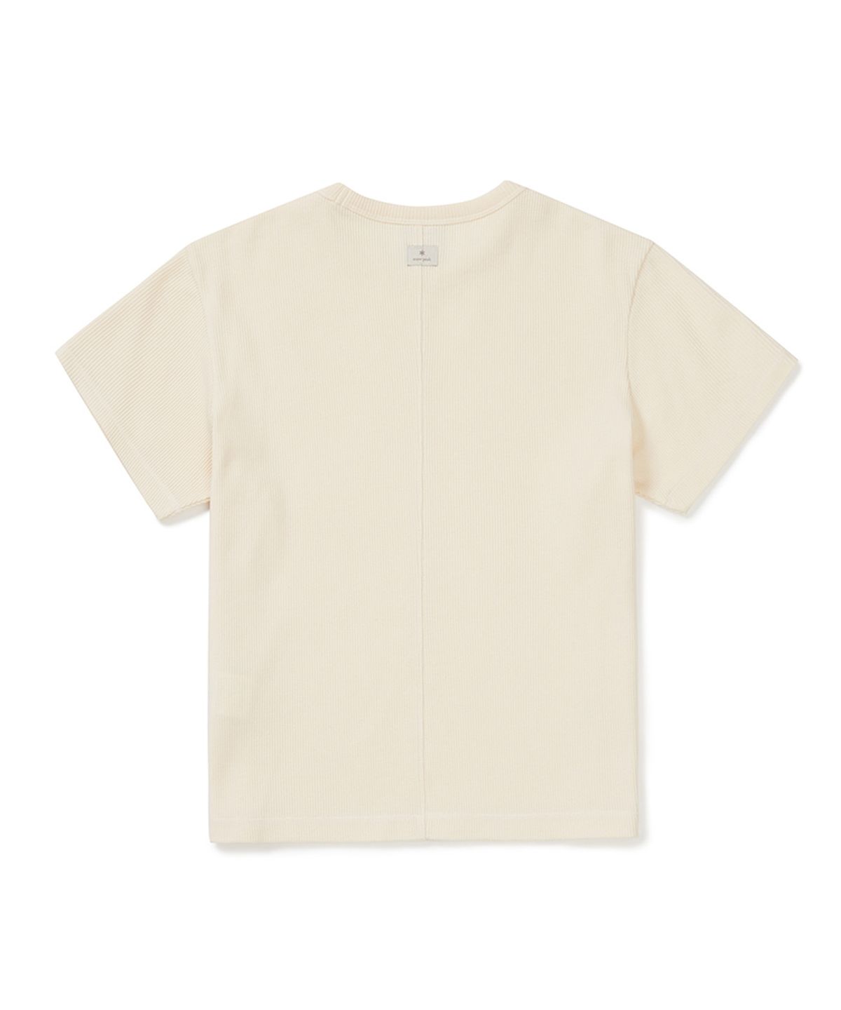 스노우피크 어패럴(SNOWPEAK APPAREL) 와플 여성 반팔 티셔츠 (S25MWFTS37) Pastel Yellow