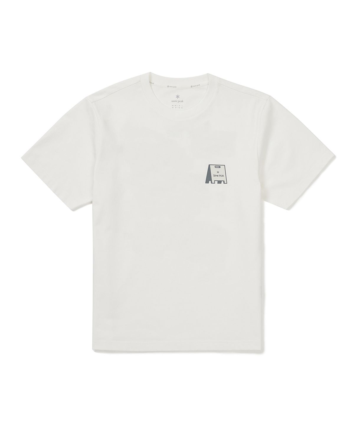 스노우피크 어패럴(SNOWPEAK APPAREL) 에어로쿨 머그 반팔 티셔츠 (S25MMFTS74) Off White