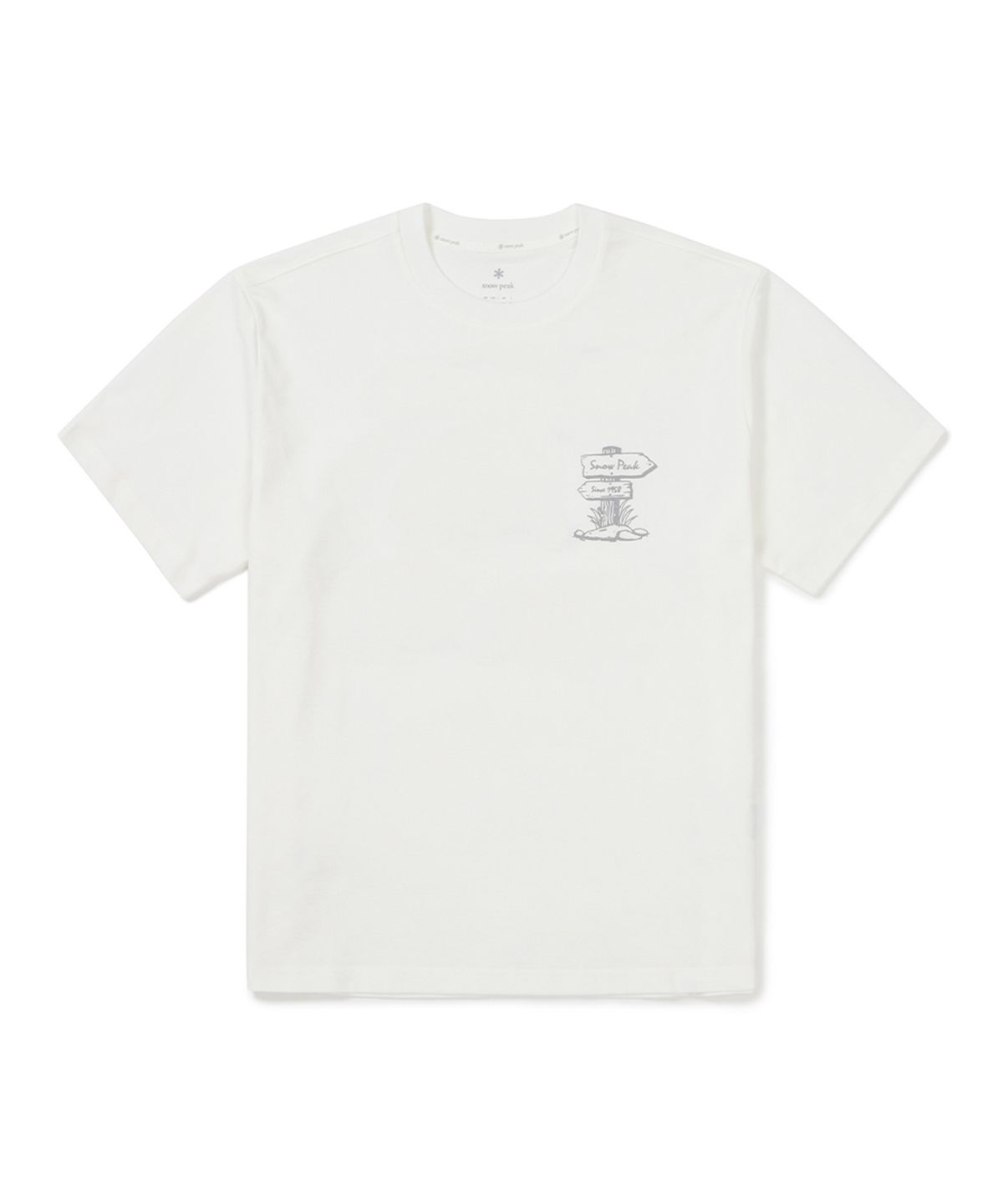스노우피크 어패럴(SNOWPEAK APPAREL) 소로나 캠퍼 반팔 티셔츠 (S25MMFTS06) Off White