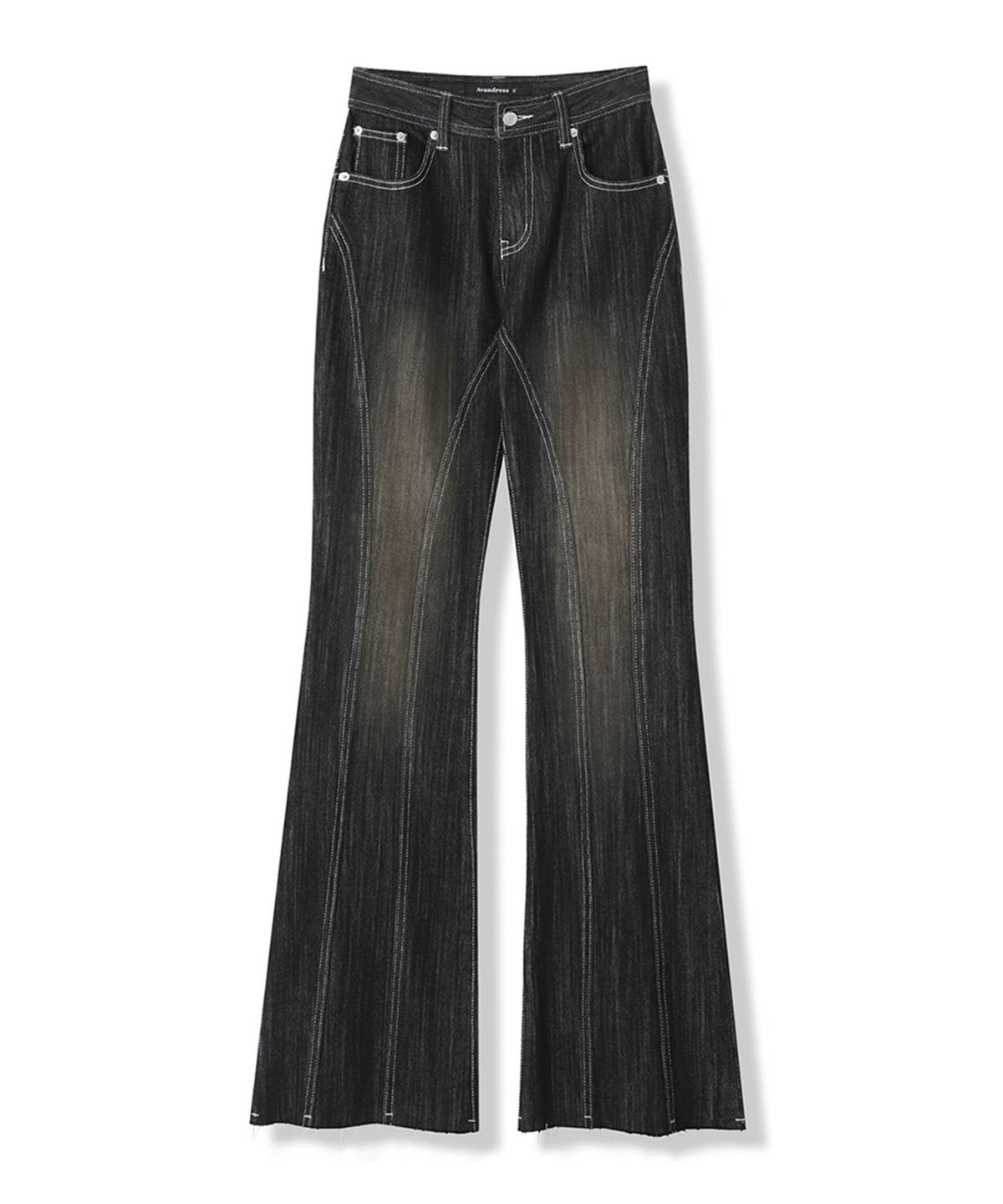 어반드레스(AVANDRESS) Thin Bootscut Pants DEEP BLUE
