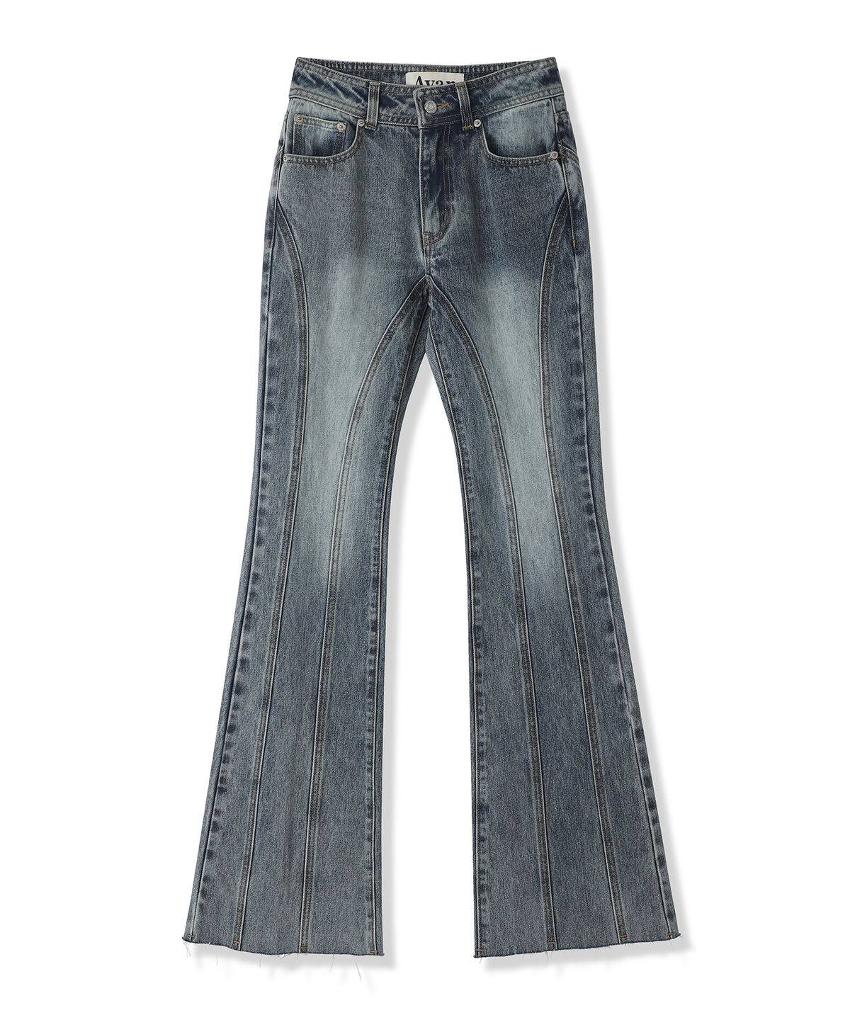 어반드레스(AVANDRESS) Thin Bootscut Pants DEEP BLUE