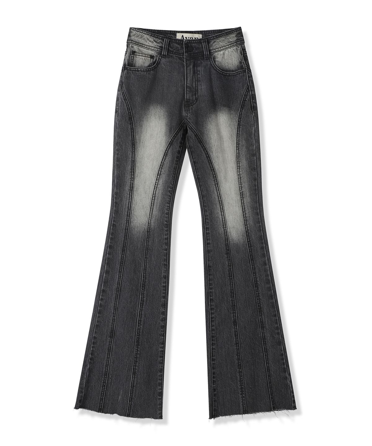 어반드레스(AVANDRESS) Thin Bootscut Pants DEEP BLUE