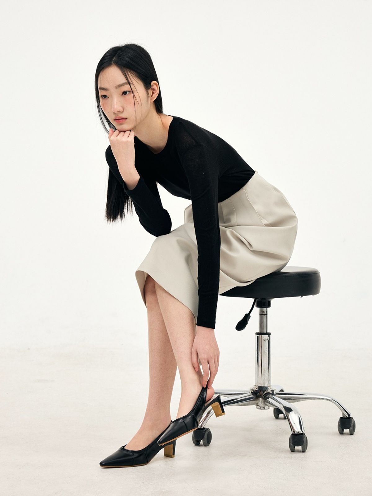 쥬다르(JEU DART) mood slingback black