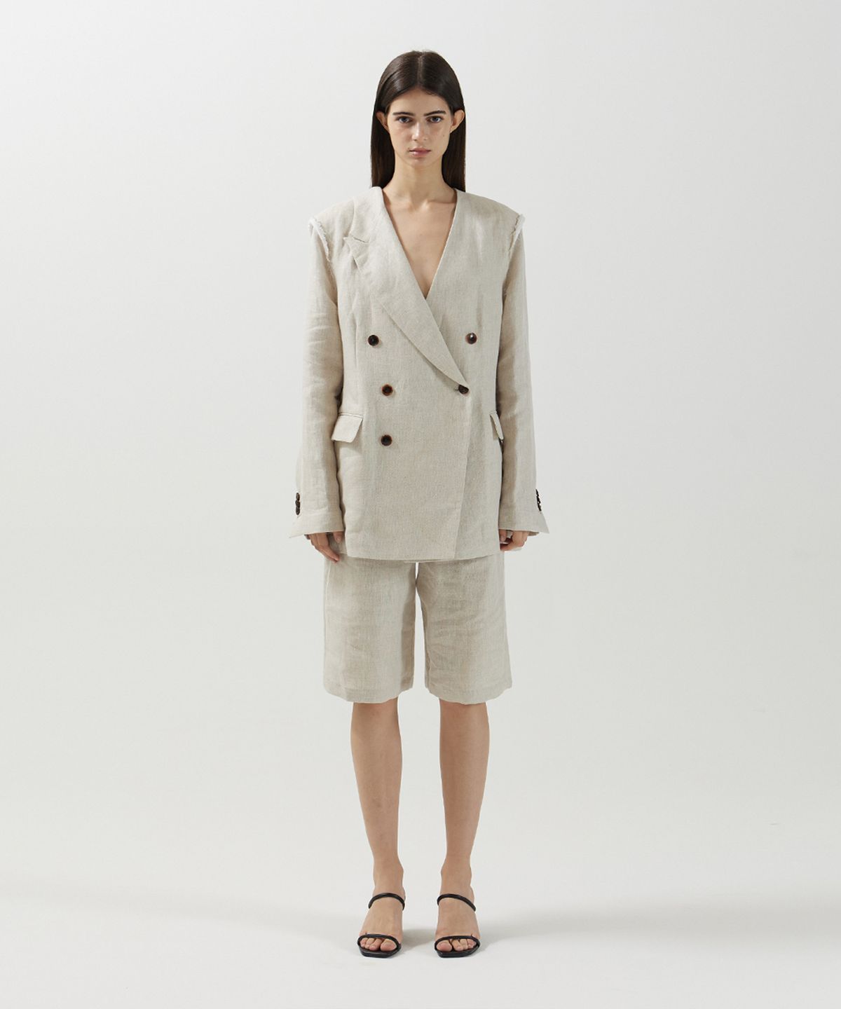 므아므(MMAM) Linen origami blazer
