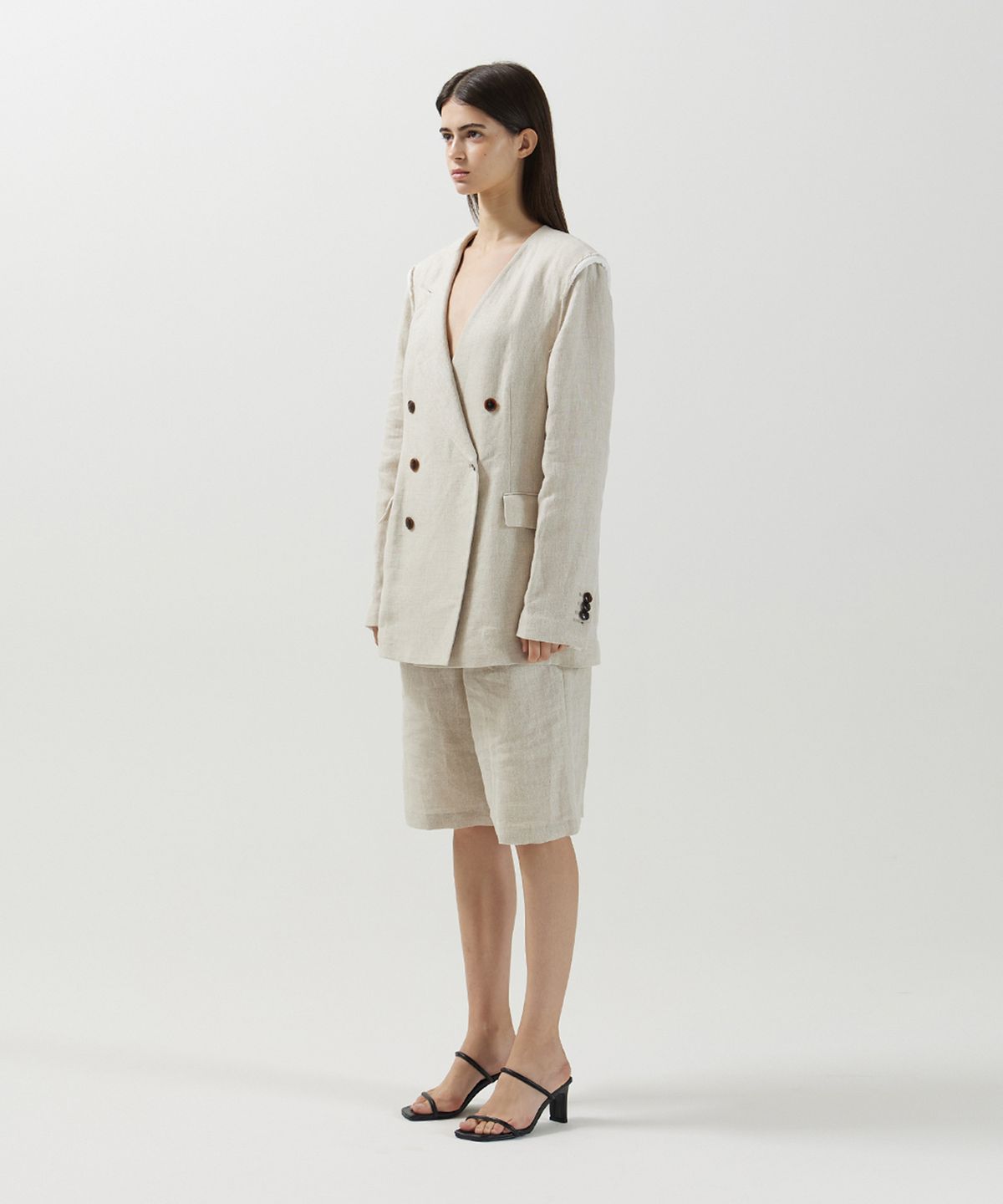 므아므(MMAM) Linen origami blazer
