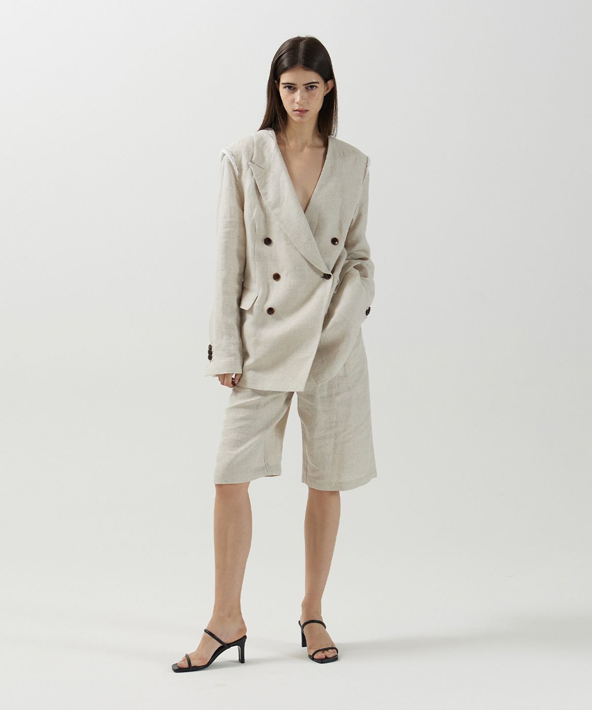 므아므(MMAM) Linen origami blazer