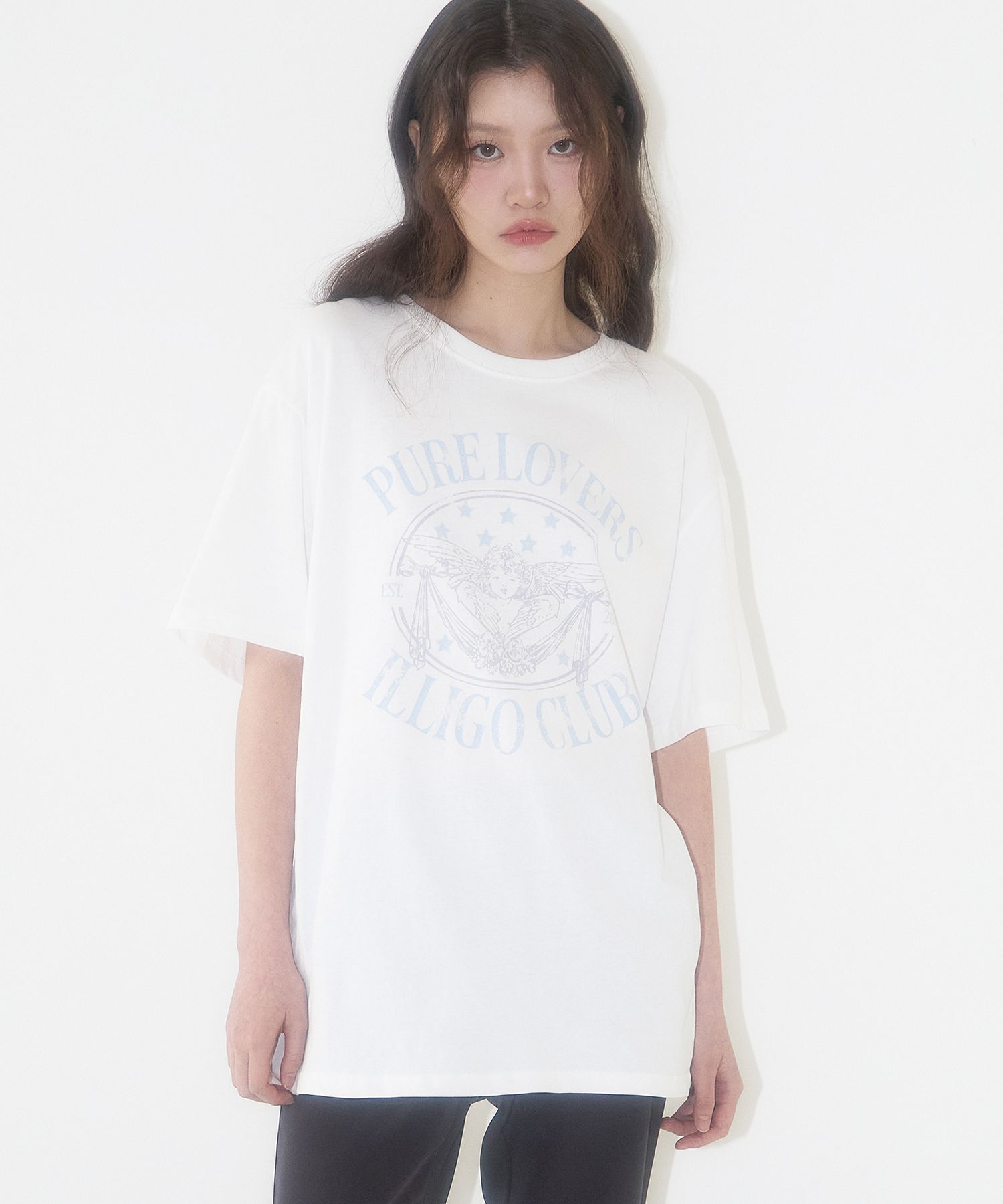★ILLIGO★ Pure Angel Overfit T-Shirt White MUSINSA | ILLIGO Pure Angel Overfit T-Shirt White