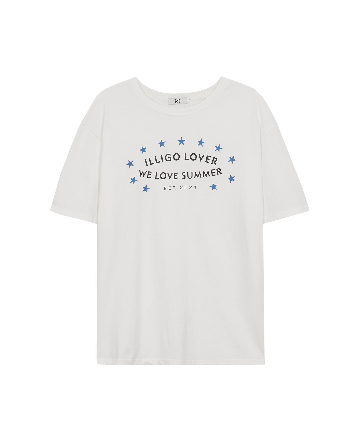 ★ILLIGO★ Starling Overfit T-Shirt White Blue 25SMTOP28BL MUSINSA | ILLIGO Starling Overfit T-Shirt White Blue