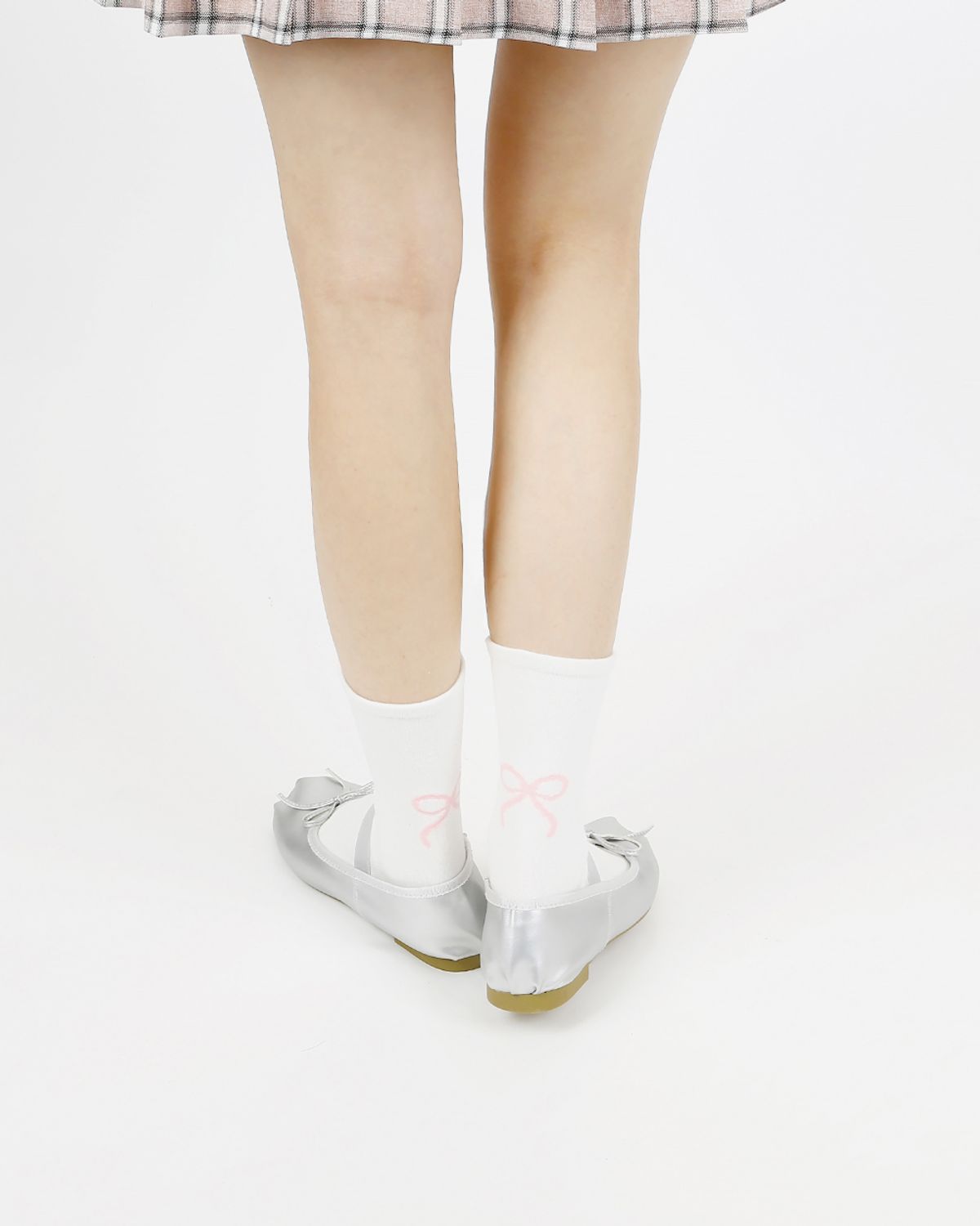 삭스에이(SOCKSA) [4PACK] 리본 발목조임없는 무압박 순면 도톰 2올 시그니처 168N 여성양말
