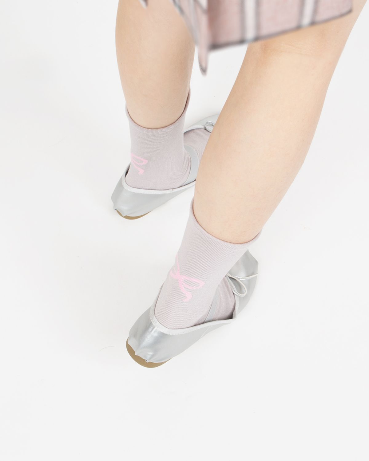 삭스에이(SOCKSA) [4PACK] 리본 발목조임없는 무압박 순면 도톰 2올 시그니처 168N 여성양말