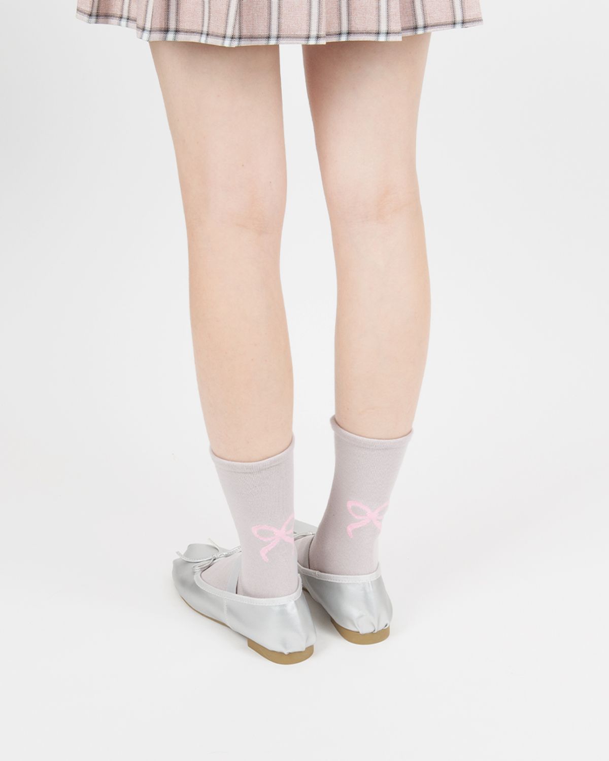 삭스에이(SOCKSA) [4PACK] 리본 발목조임없는 무압박 순면 도톰 2올 시그니처 168N 여성양말