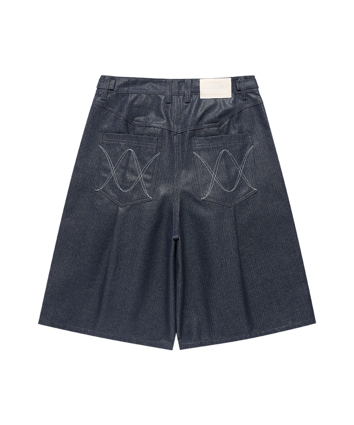 웨슬리 휴스턴(WESLEYHYUSTON) Herringbone glow denim bermuda pants indigo