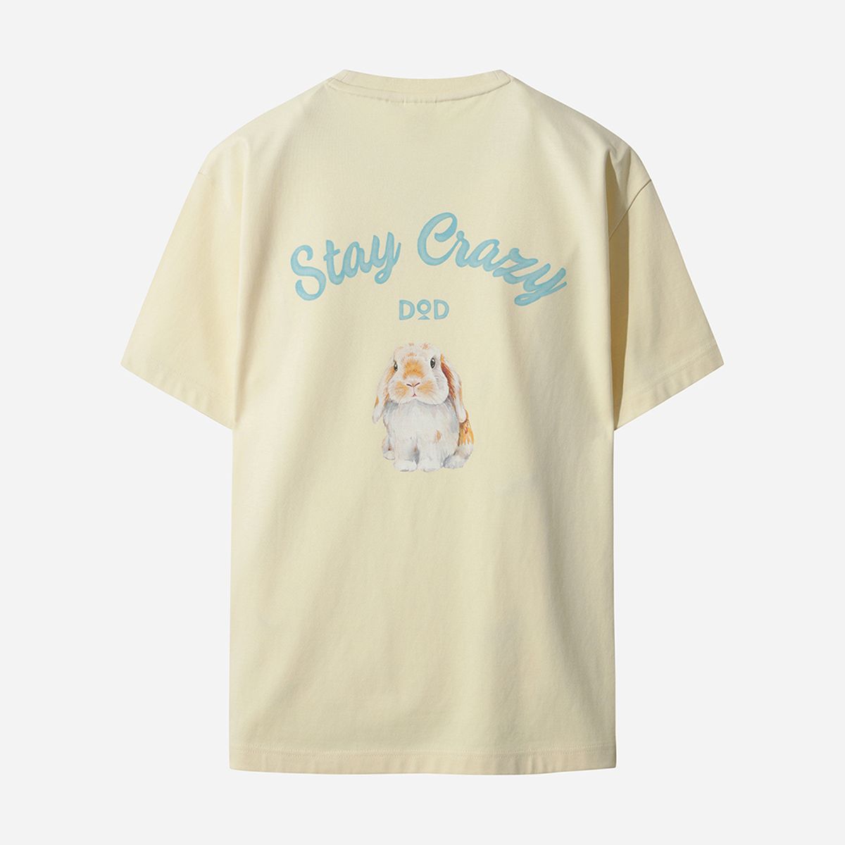 디오디(DOD) 토끼 그래픽 반팔 티셔츠 (BEIGE)