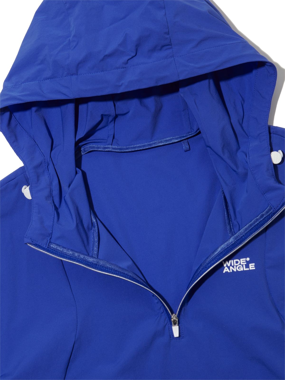 와이드앵글(WIDEANGLE) TO TECH LIKE 후디 반팔 아노락 L_Royal Blue