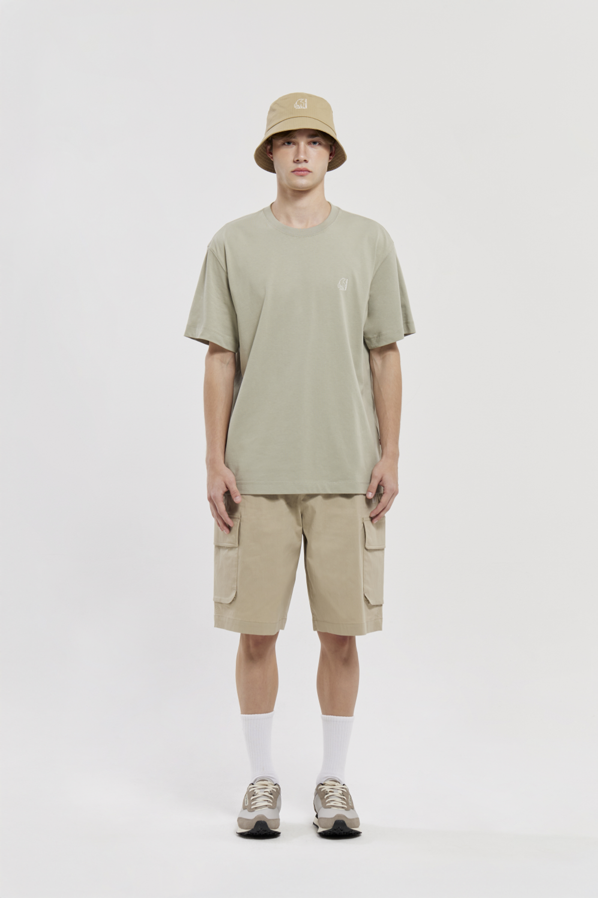 노르디스크(NORDISK) 티타임 카툰폴라베어 반팔 티셔츠 - U_Light Khaki