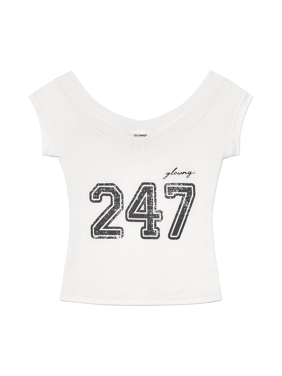 ★GLOWNY★ 247 SNUG TEE 2 Colors GY25PSTS002 MUSINSA | GLOWNY 247 SNUG TEE (2 Colors)