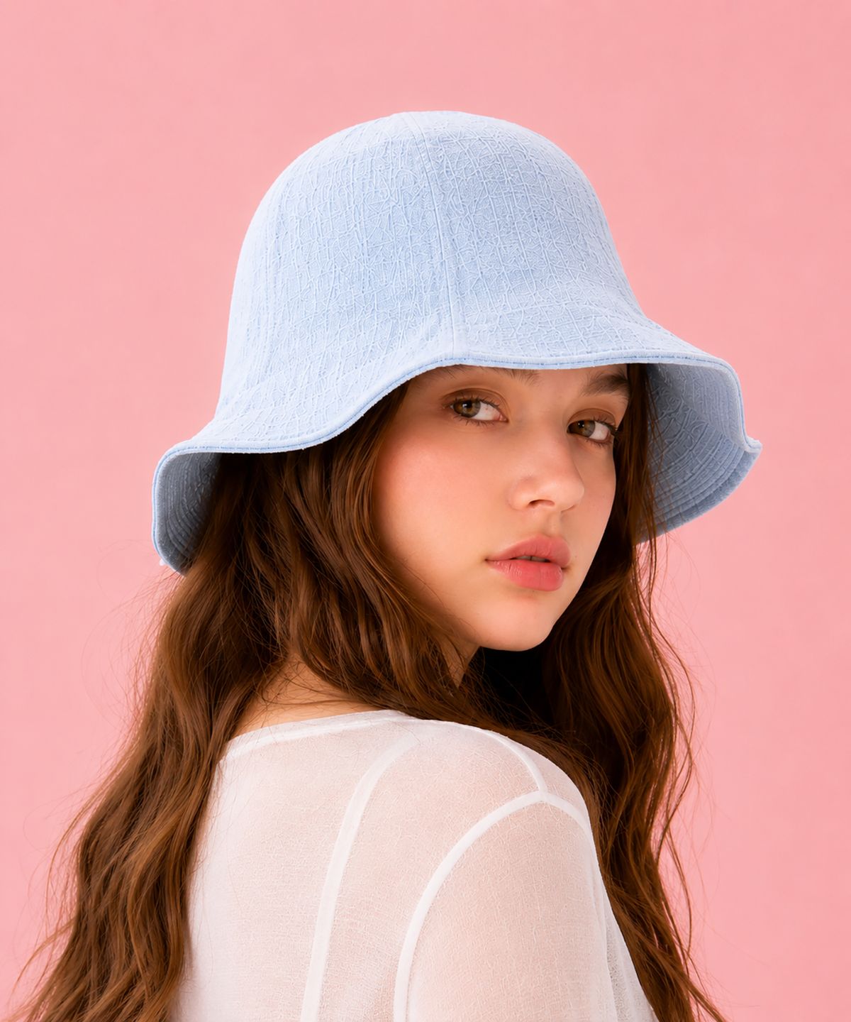 바스카라(VASCARA) Sofia Cotton Wire Bucket Hat (4colors)