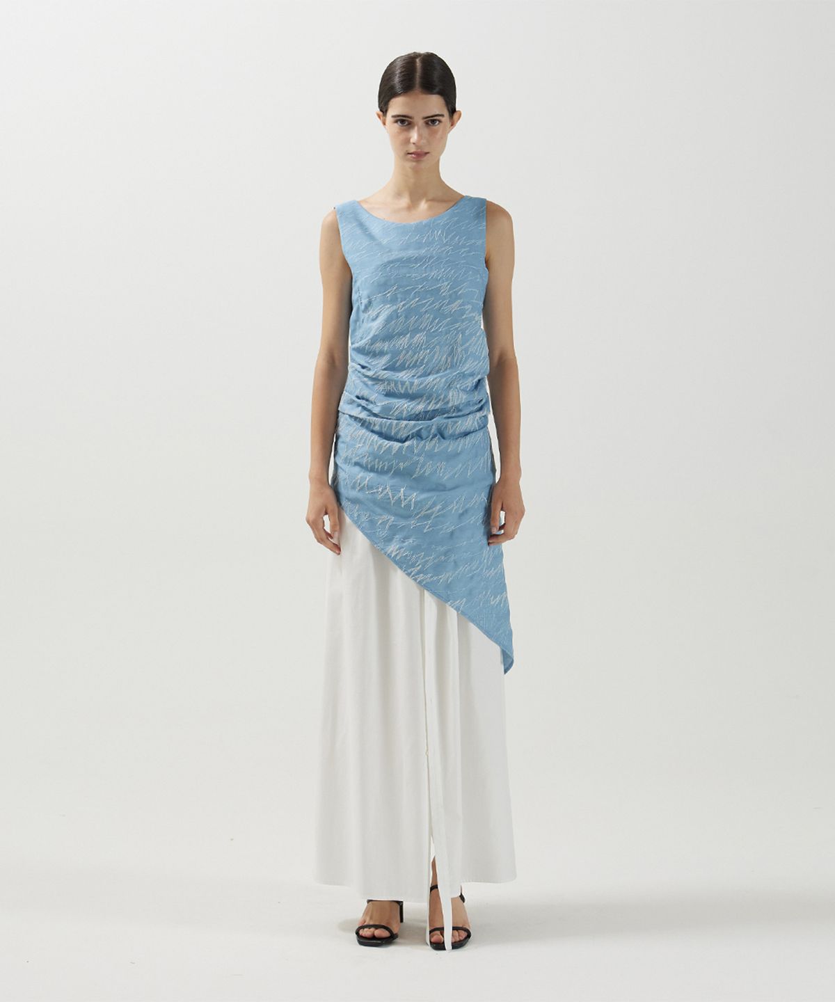 므아므(MMAM) Denim stitch layered dress