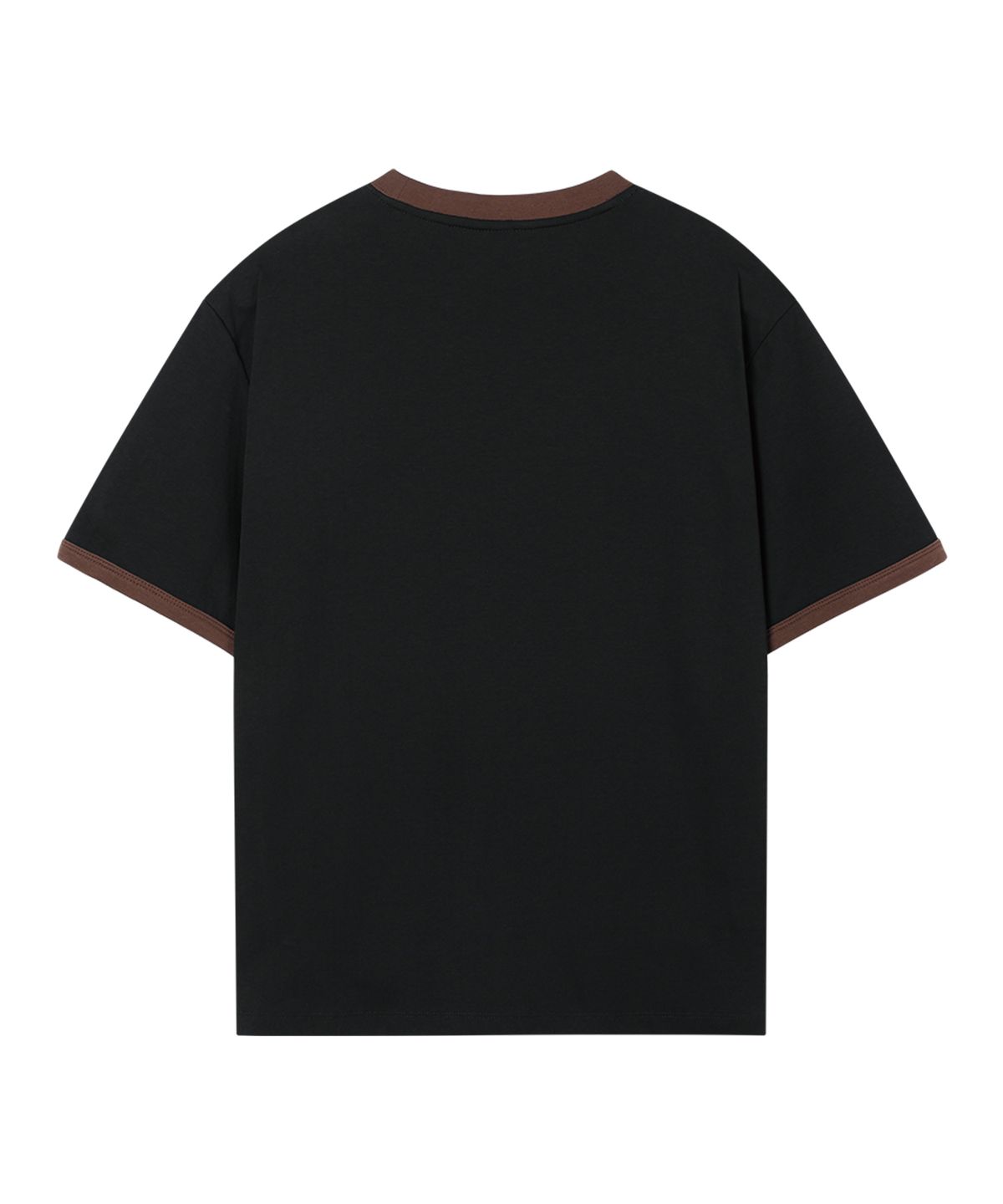 웨슬리 휴스턴(WESLEYHYUSTON) Essential logo ringer t shirt black