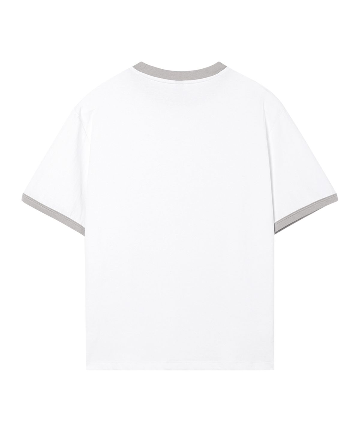 웨슬리 휴스턴(WESLEYHYUSTON) Essential logo ringer t shirt white